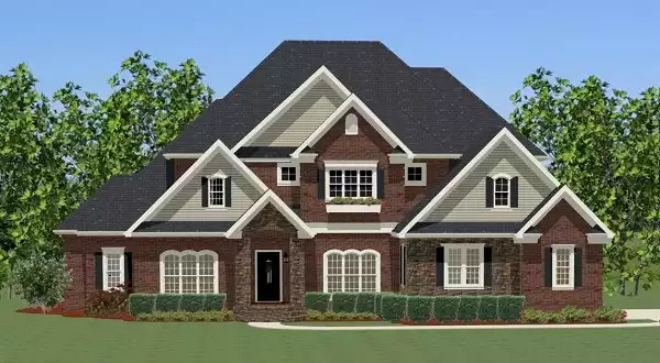 image of traditional house plan 5530